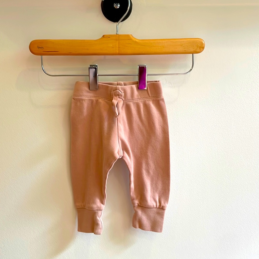 Colored Organics - organic cotton Cuz Jogger Pants. Blush Pink. 3-6 mos